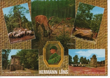 Ansichtskarte Hermann Löns, Mehrbildkarte